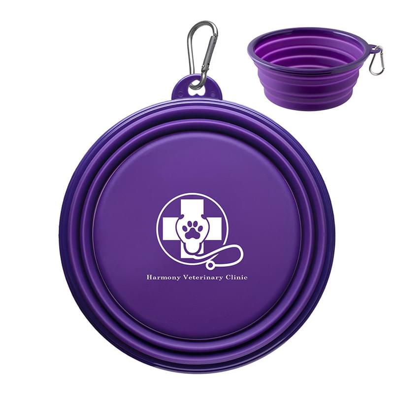Large Collapsible Silicone Pet Bowl