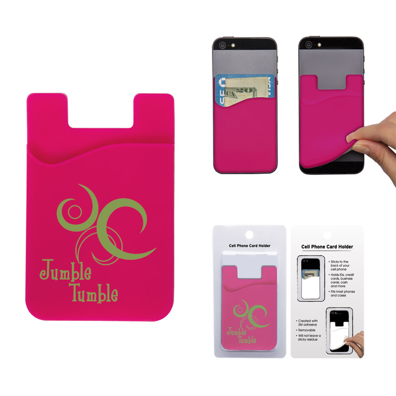 Cell Phone Card Holder w/Packaging