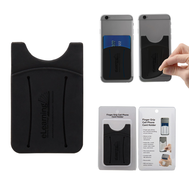 Finger Grip Cell Phone Card Holder w/Packaging