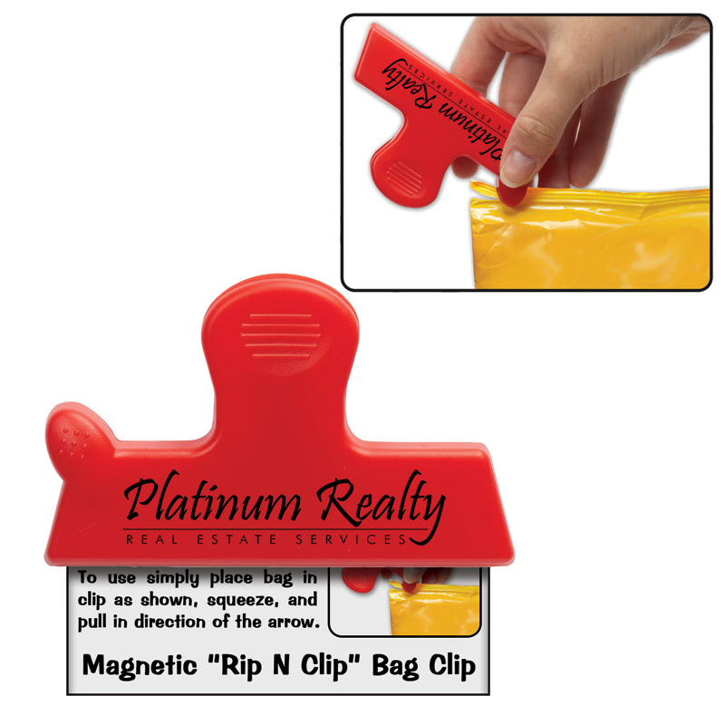 Magnetic "Rip N Clip" Bag Clip