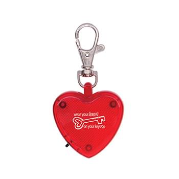 Light Up Heart Strobe Clip