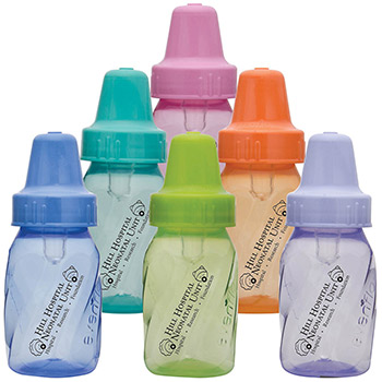 4 oz Assorted Color Evenflo Baby Bottles